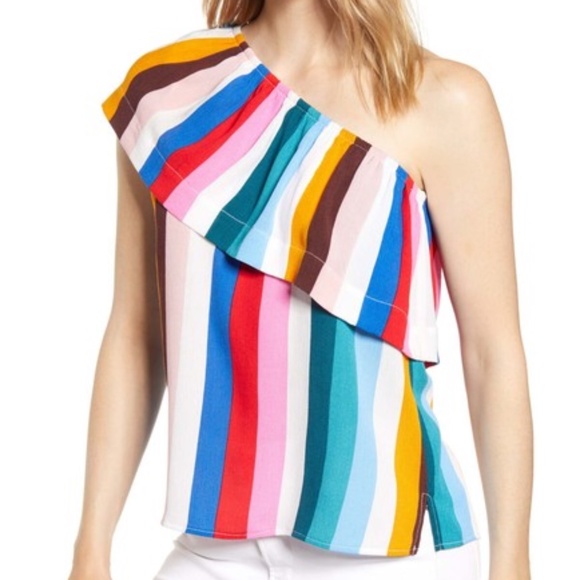 Gibson Tops - Gibson Sugarplum Ibiza 1-Shoulder Top